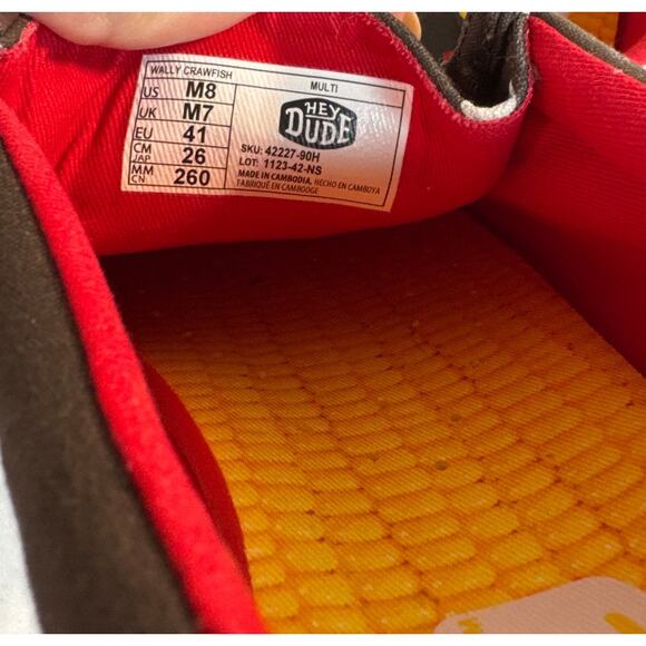 Hey Dude Wally Crawfish Brown Loafer Men’s Size 8 Women Size 10 - Picture 6 of 6